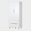 Alicia Wardrobe 2 Door 2 Drawer White