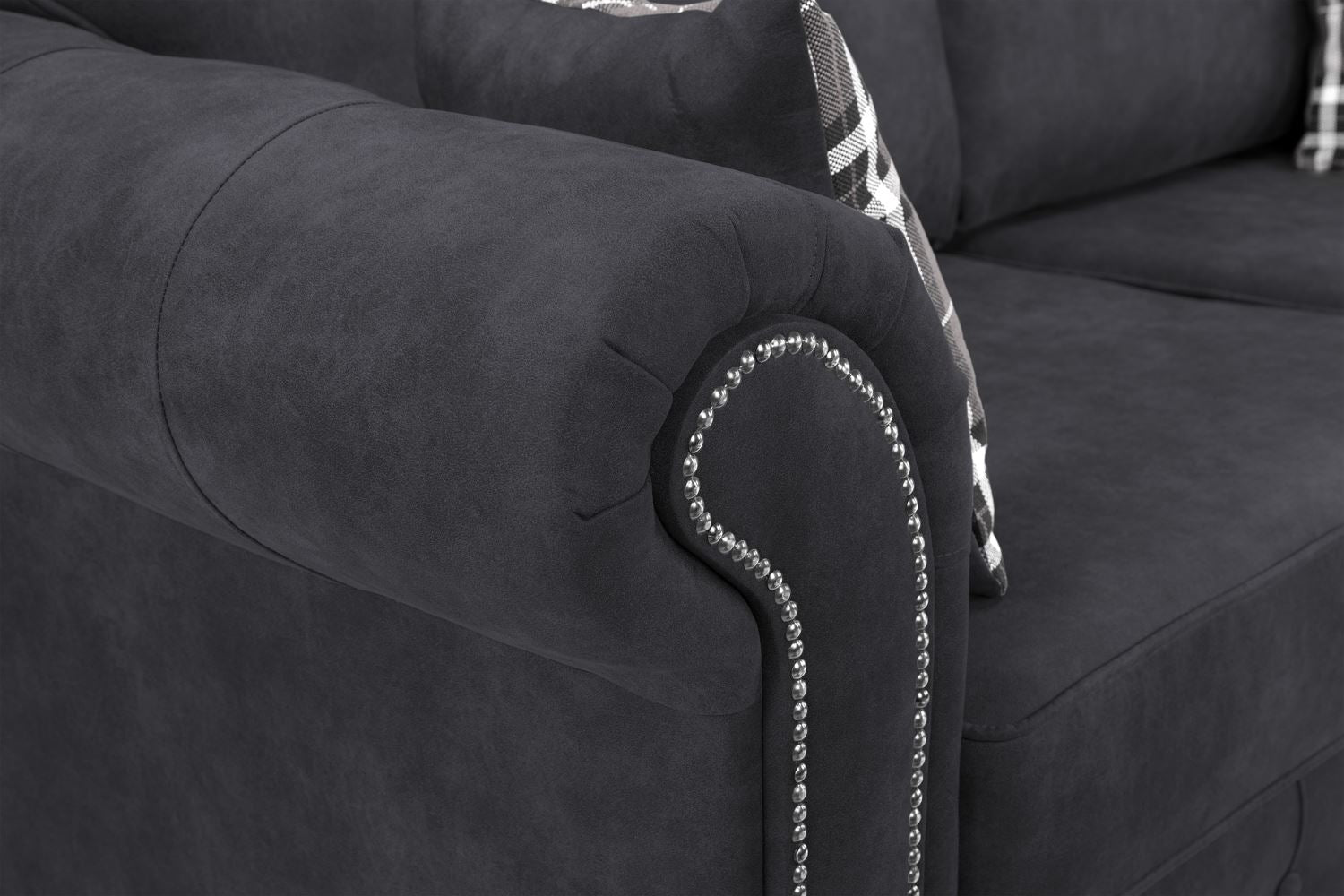 Oakland Sofa Charcoal 3 Seater