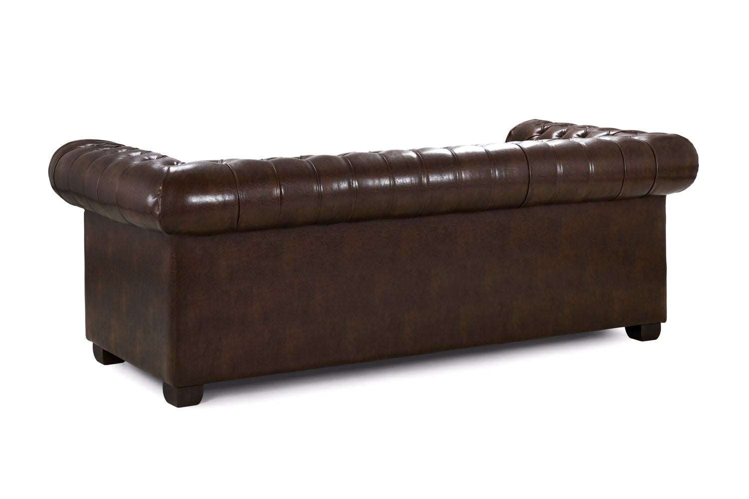 Chesterfield Sofa Antique Brown 3 Seater