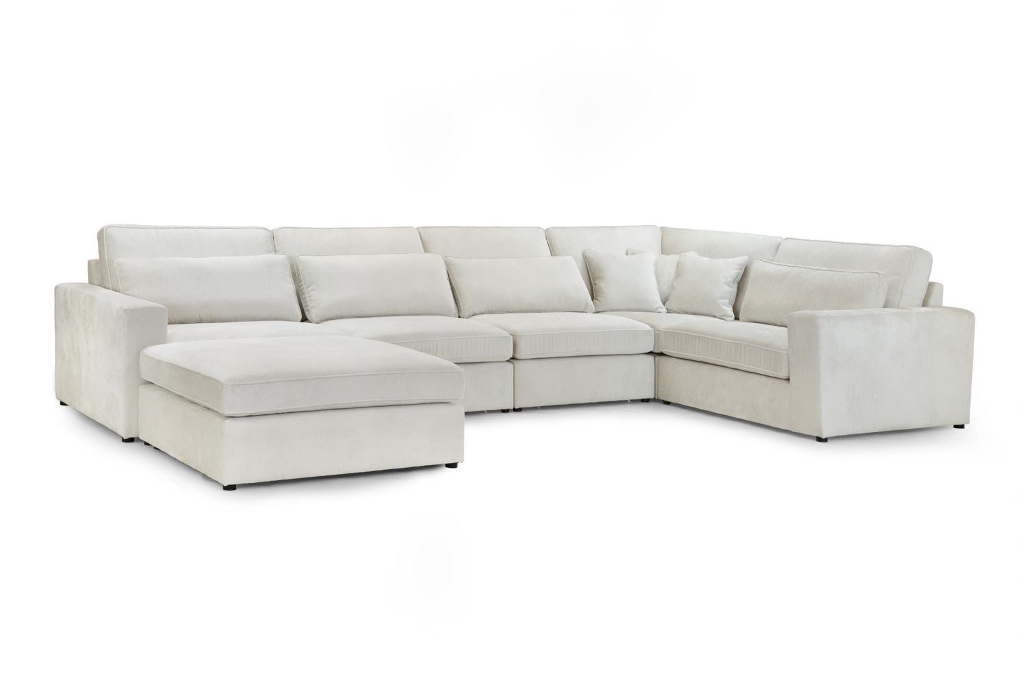 Kiana Modular Sofa Ivory Right Hand Arm Piece