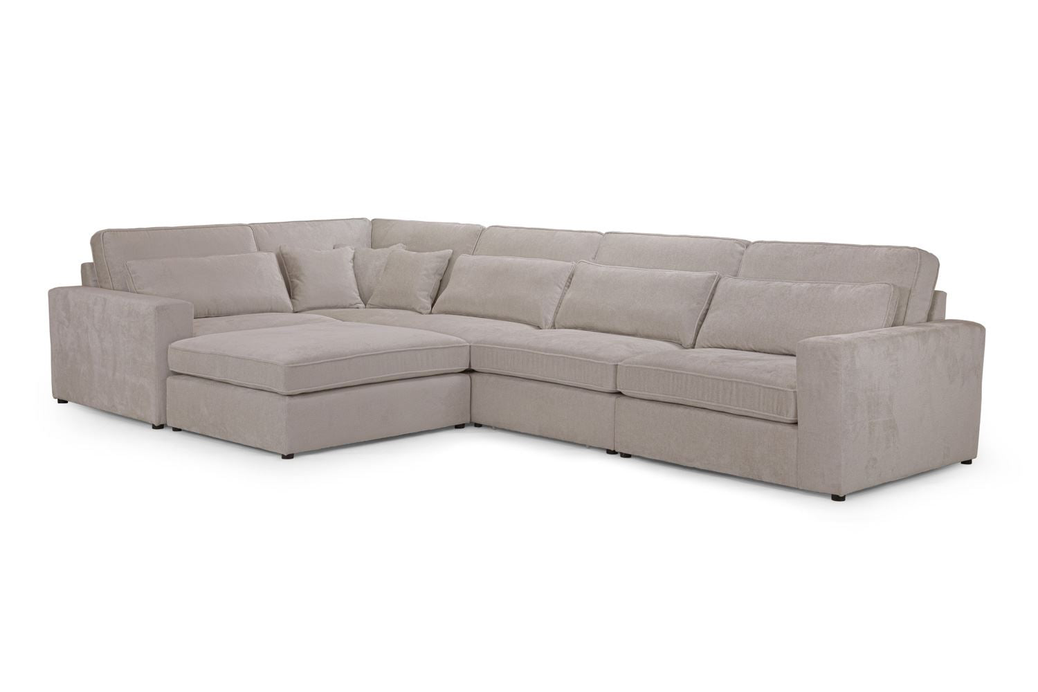 Kiana Modular Sofa Mocha Right Hand Arm Piece