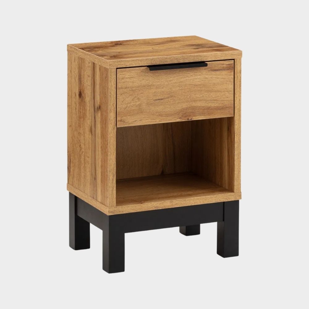 Bali Bedside 1 Drawer Oak