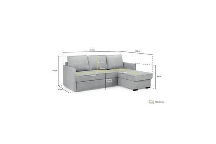 Miel Sofabed Beige Universal Corner