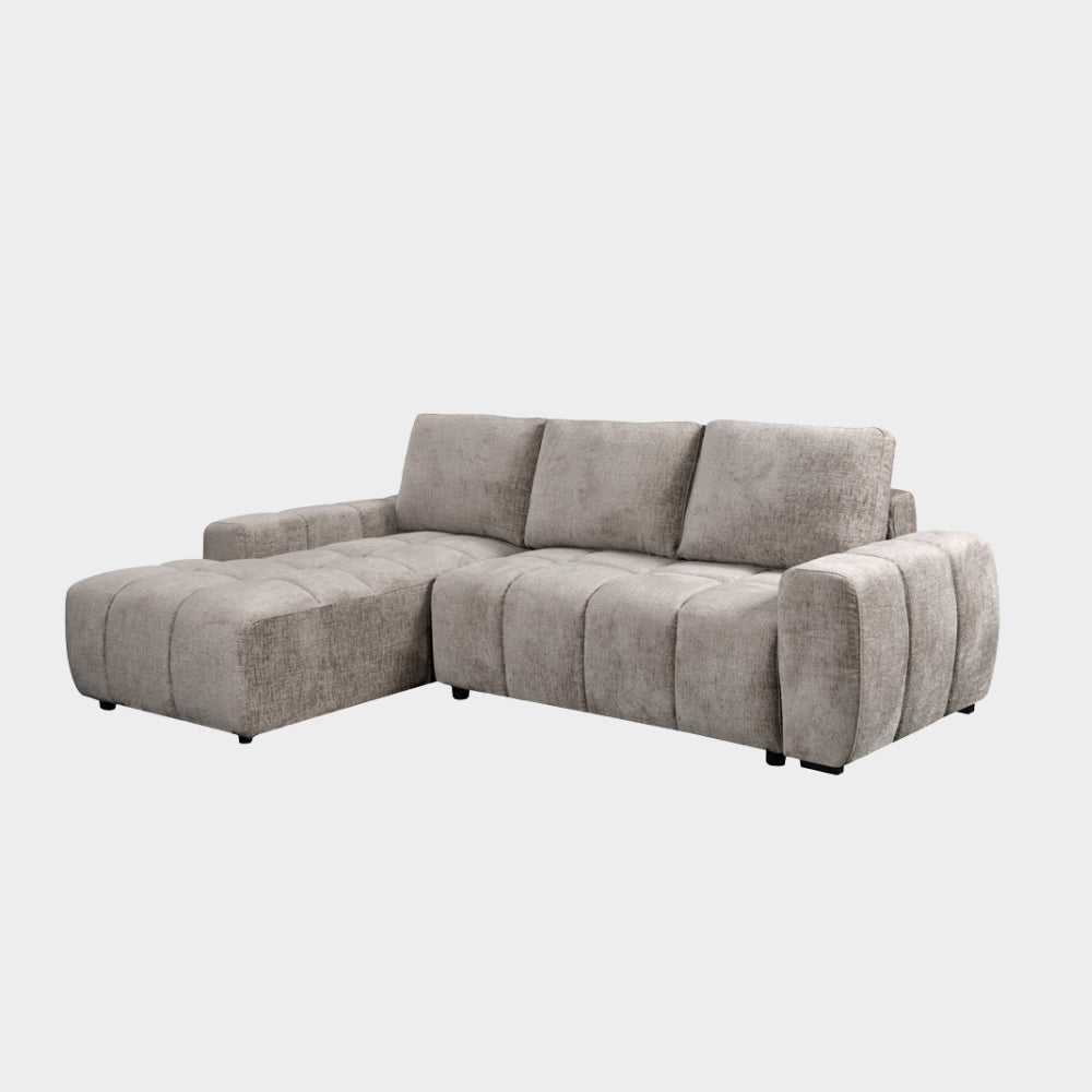Lora Sofa Bed Mushroom Left Hand Facing Corner