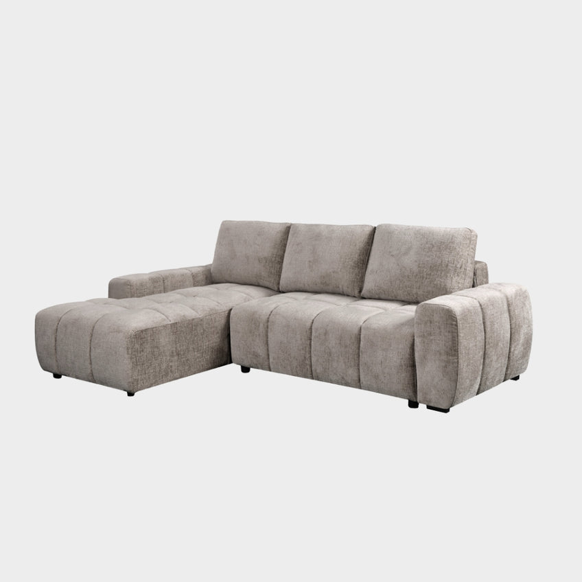 Lora Sofa Bed Mushroom Left Hand Facing Corner