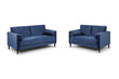 Harper Sofa Plush Blue 3+2 Set