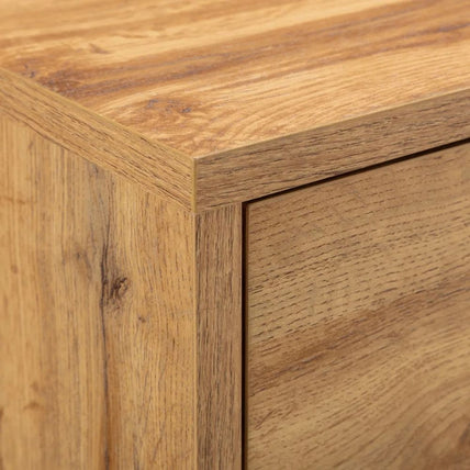 Bali Bedside 2 Drawer Oak