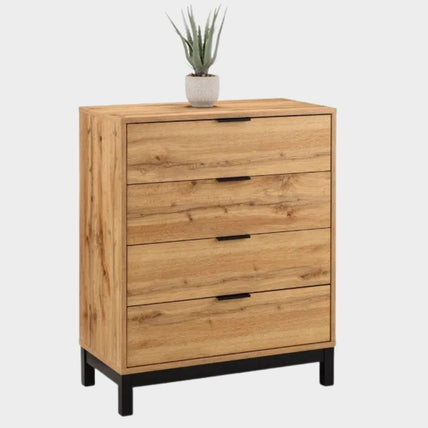 Bali Chest 4 Drawer Oak