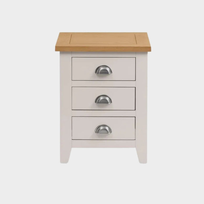 Richmond Bedside 3 Drawer Elephant Grey