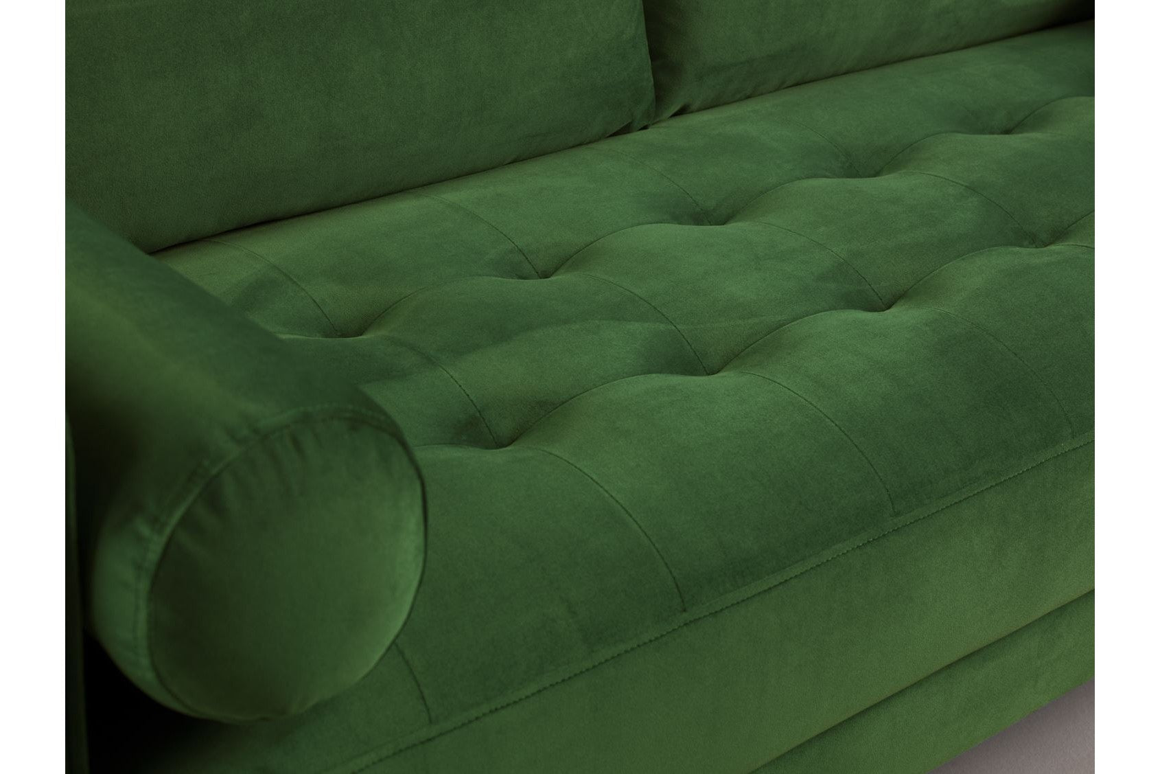 Harper Sofa Plush Green Footstool