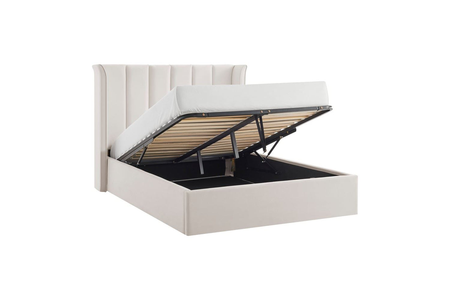 Polaris Storage Bed Frame King Natural