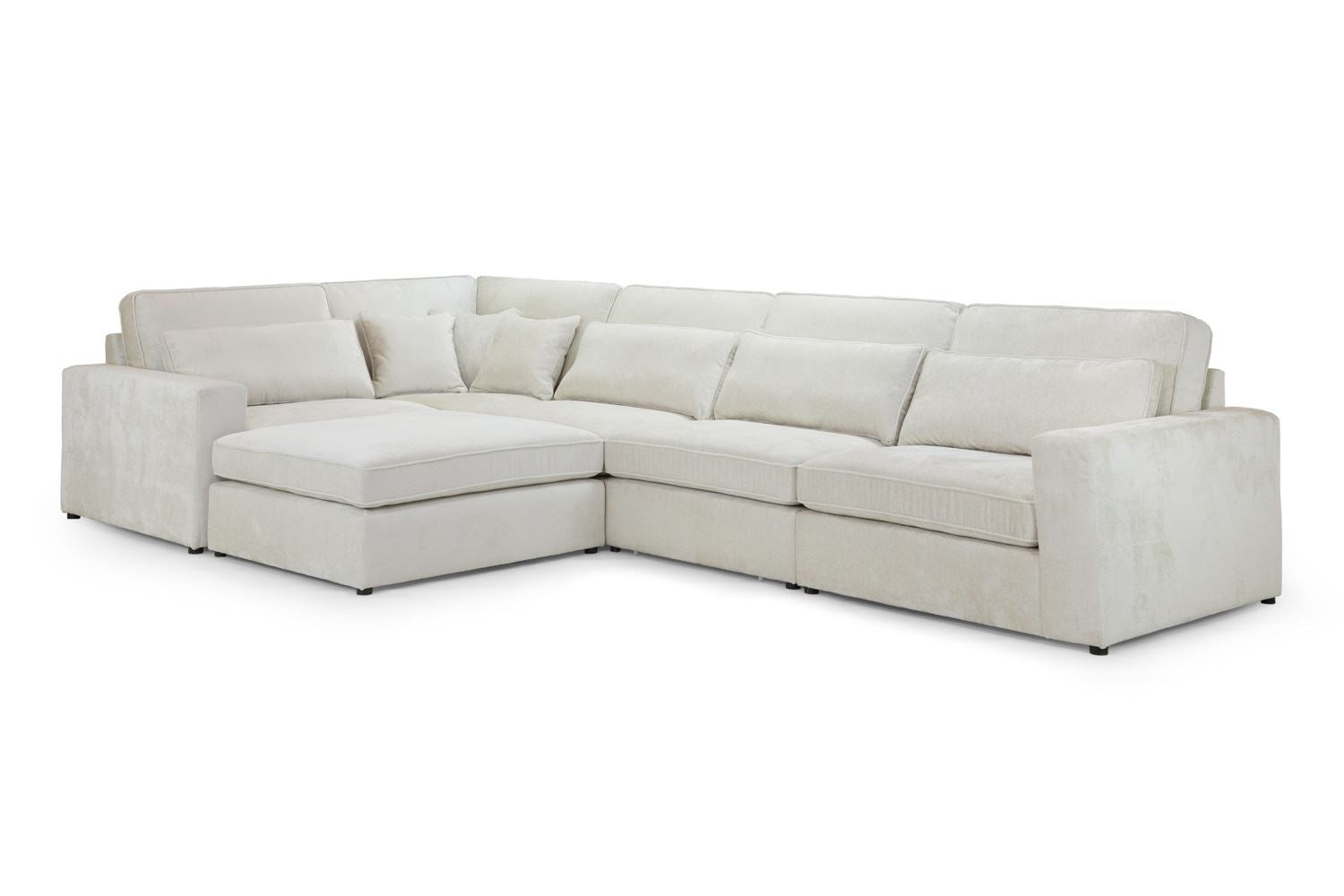 Kiana Modular Sofa Ivory Right Hand Arm Piece