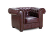 Chesterfield Sofa Oxblood Red Armchair