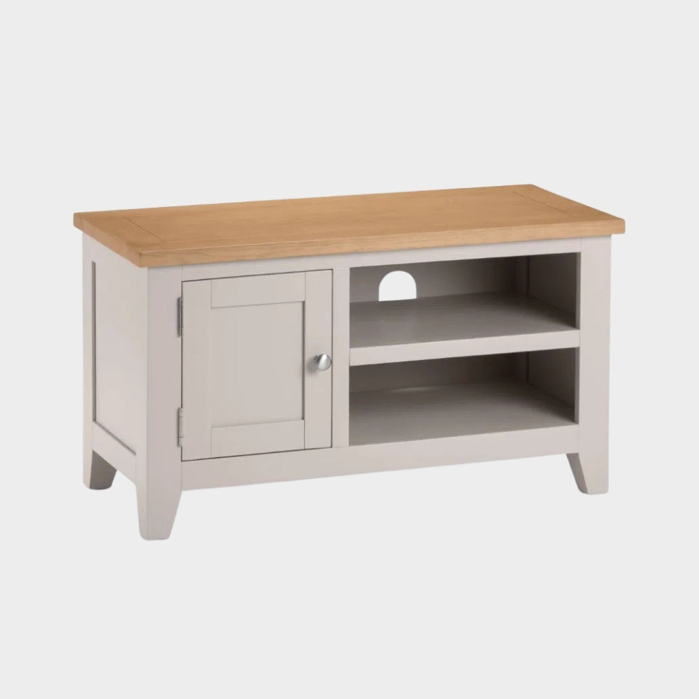Richmond TV Unit Elephant Grey/ Euro Oak