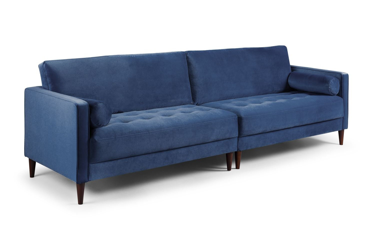 Harper Sofa Plush Blue 4 Seater