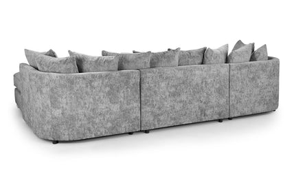 Bishop Scatterback Sofa Platinum U Shape Corner