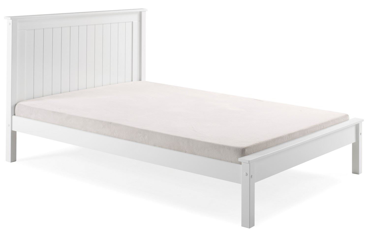 Taurus Bed Frame King White Low Footend