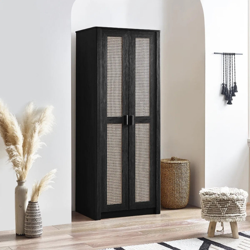 Sunny Wardrobe 2 Door Black