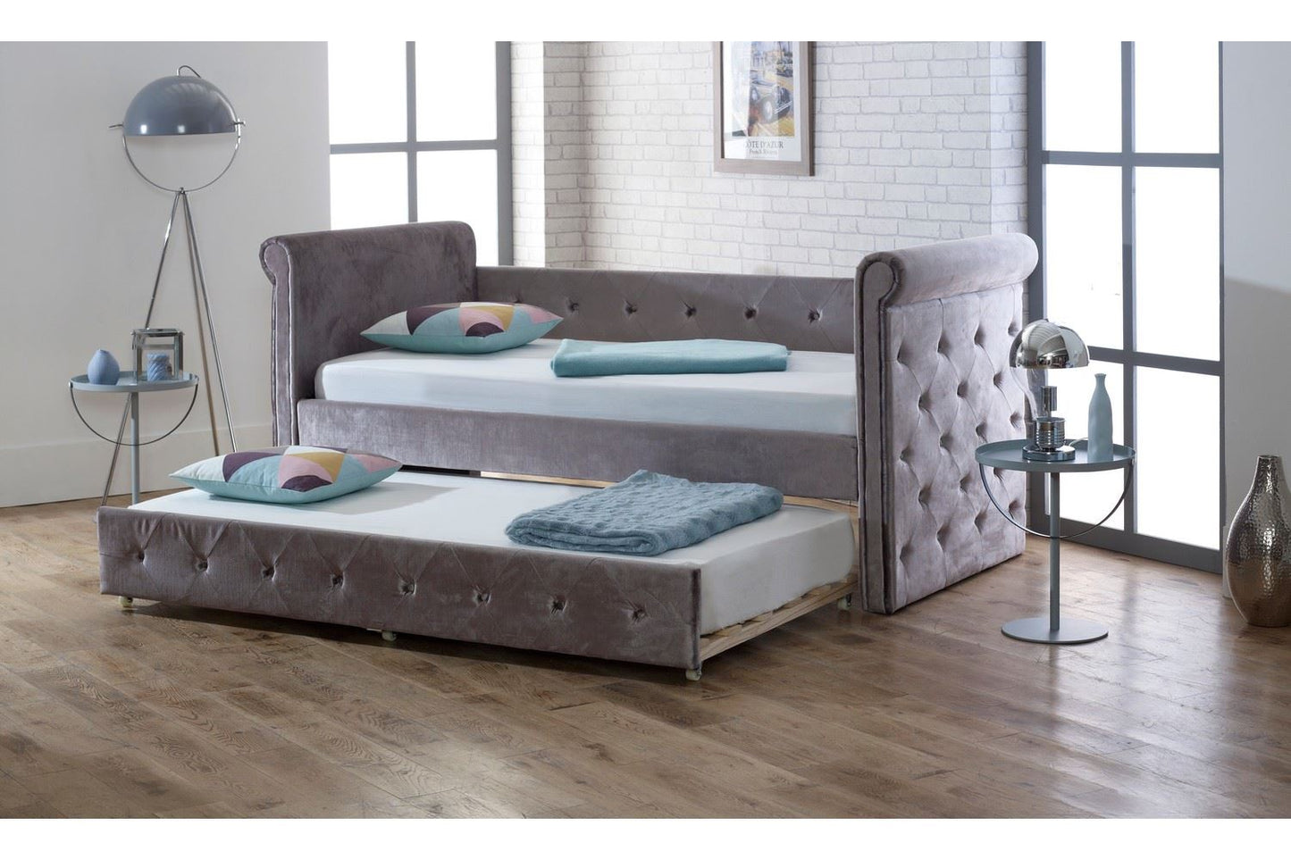 Zodiac Bed Frame Single Silver