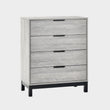 Bali Chest 4 Drawer Grey Oak