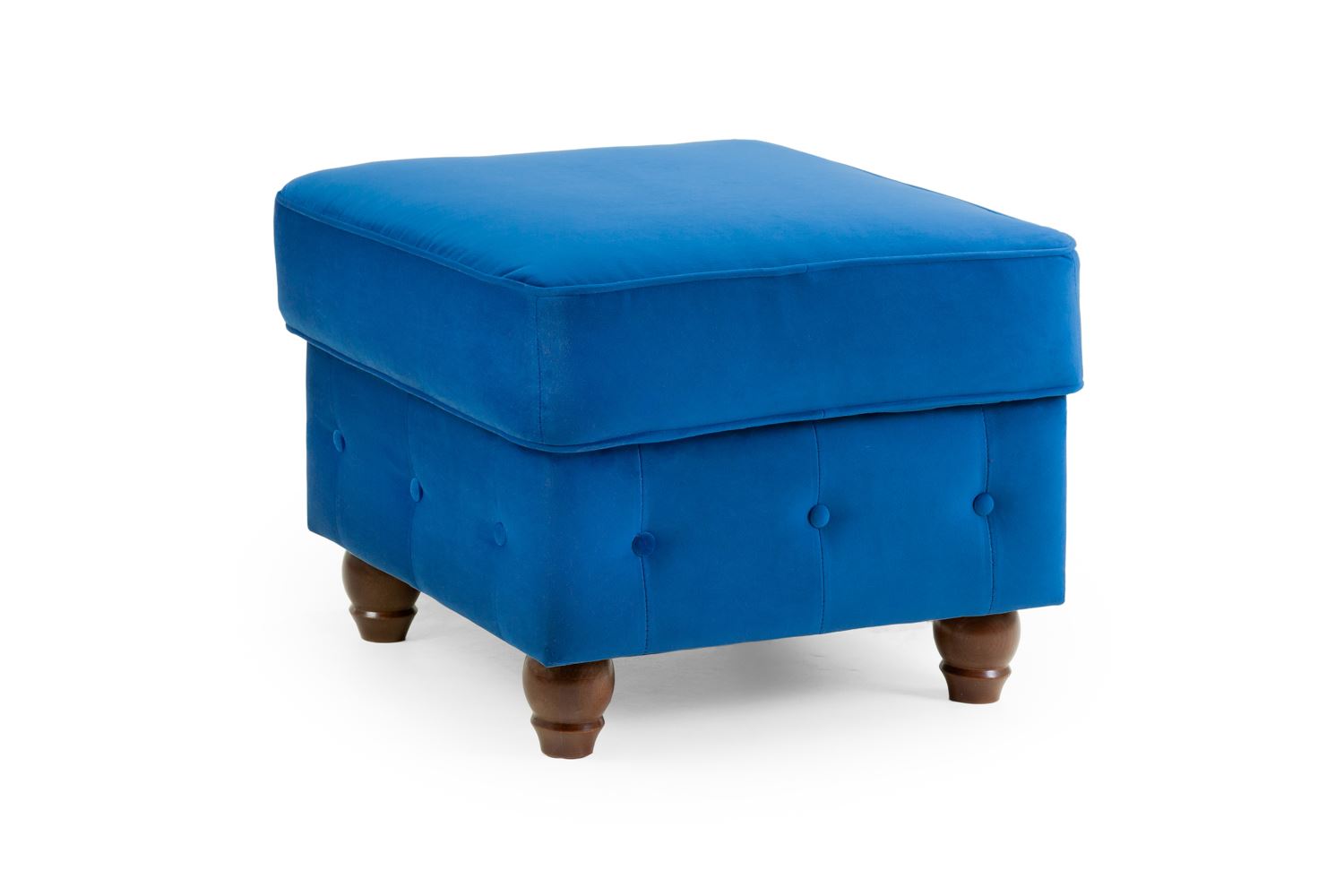 Kensington Sofa Plush Blue Footstool