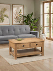 Alani Coffee Table With 2 Drawers Oak