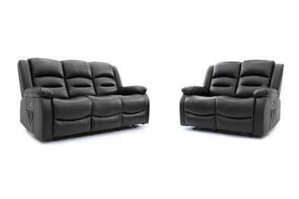 Alva Recliner Black 3+2 Bundle