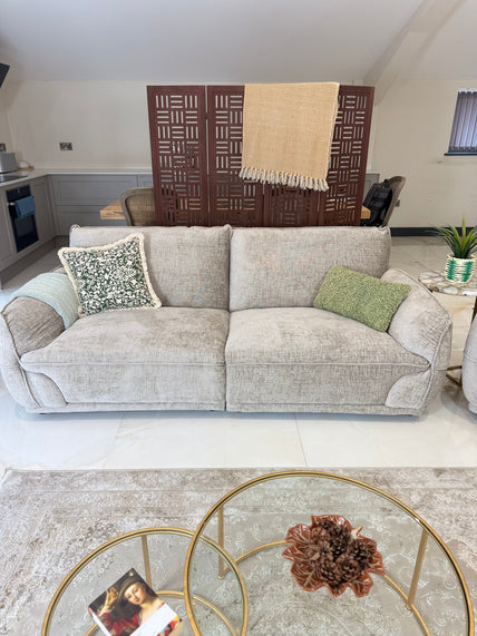 Marigold Sofa Beige 3 Seater