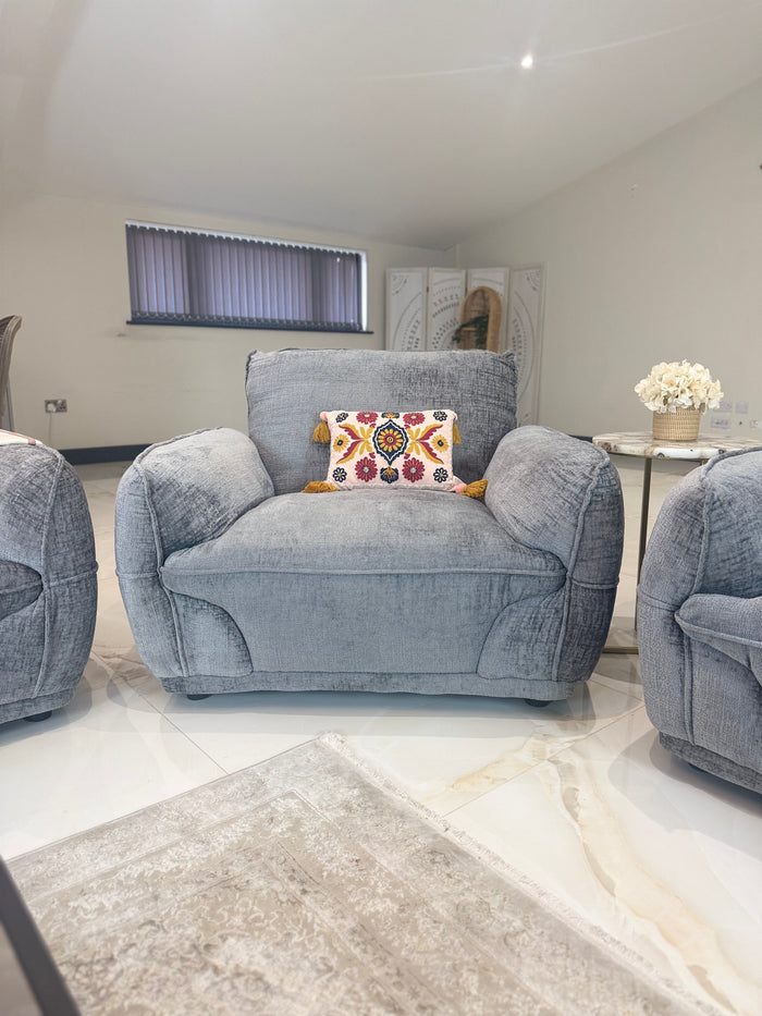 Marigold Sofa Grey Armchair