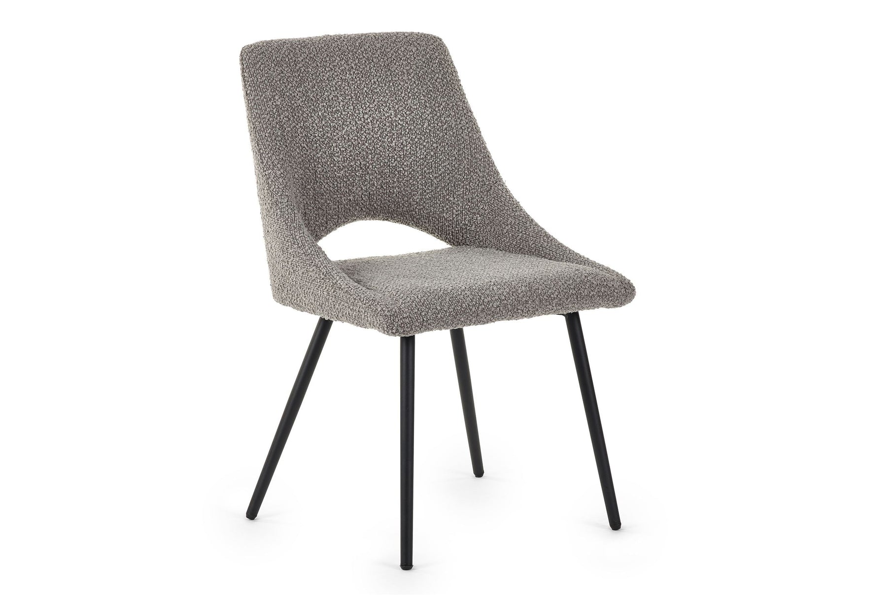 Apis Set Of 2 Dining Chairs Boucle Grey