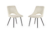 Apis Set Of 2 Dining Chairs Boucle Ivory