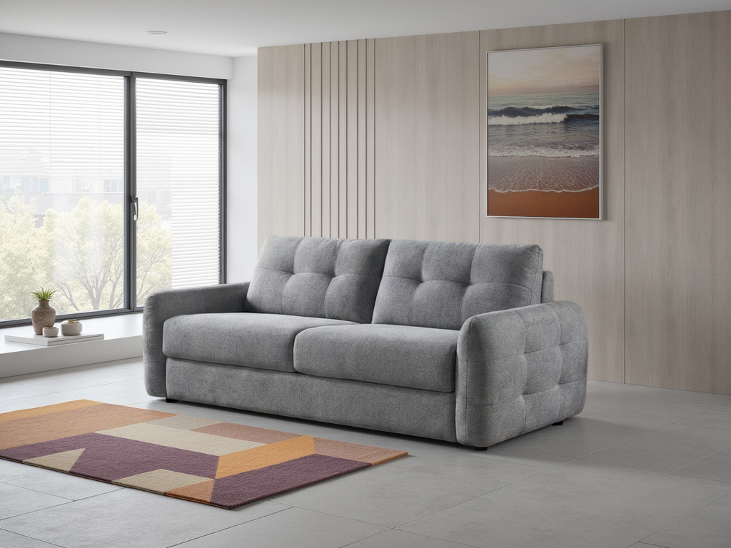 Athens Sofa Bed Grey 3 Seater