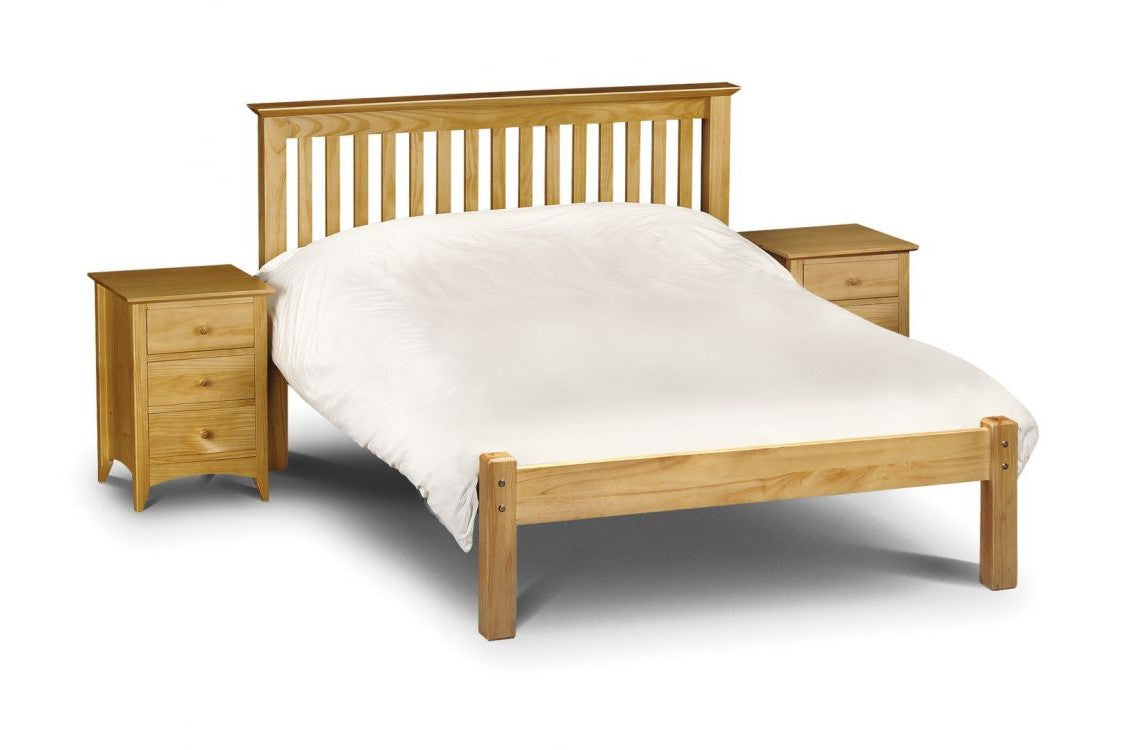 Barcelona Bed Frame King Antique Pine