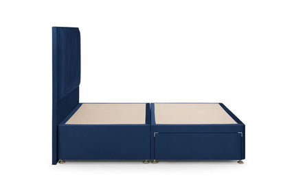 Bea 2 Drawer Bed Double Plush Navy 2 Drawers