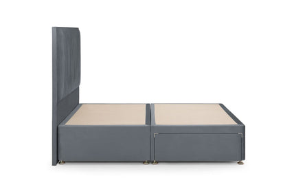 Bea 2 Drawer Bed Double Plush Steel 2 Drawers