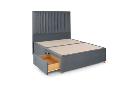 Bea 2 Drawer Bed Double Plush Steel 2 Drawers