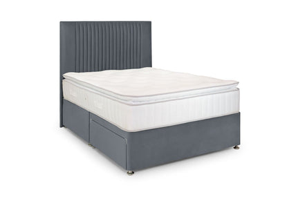 Bea 2 Drawer Bed Double Plush Steel 2 Drawers