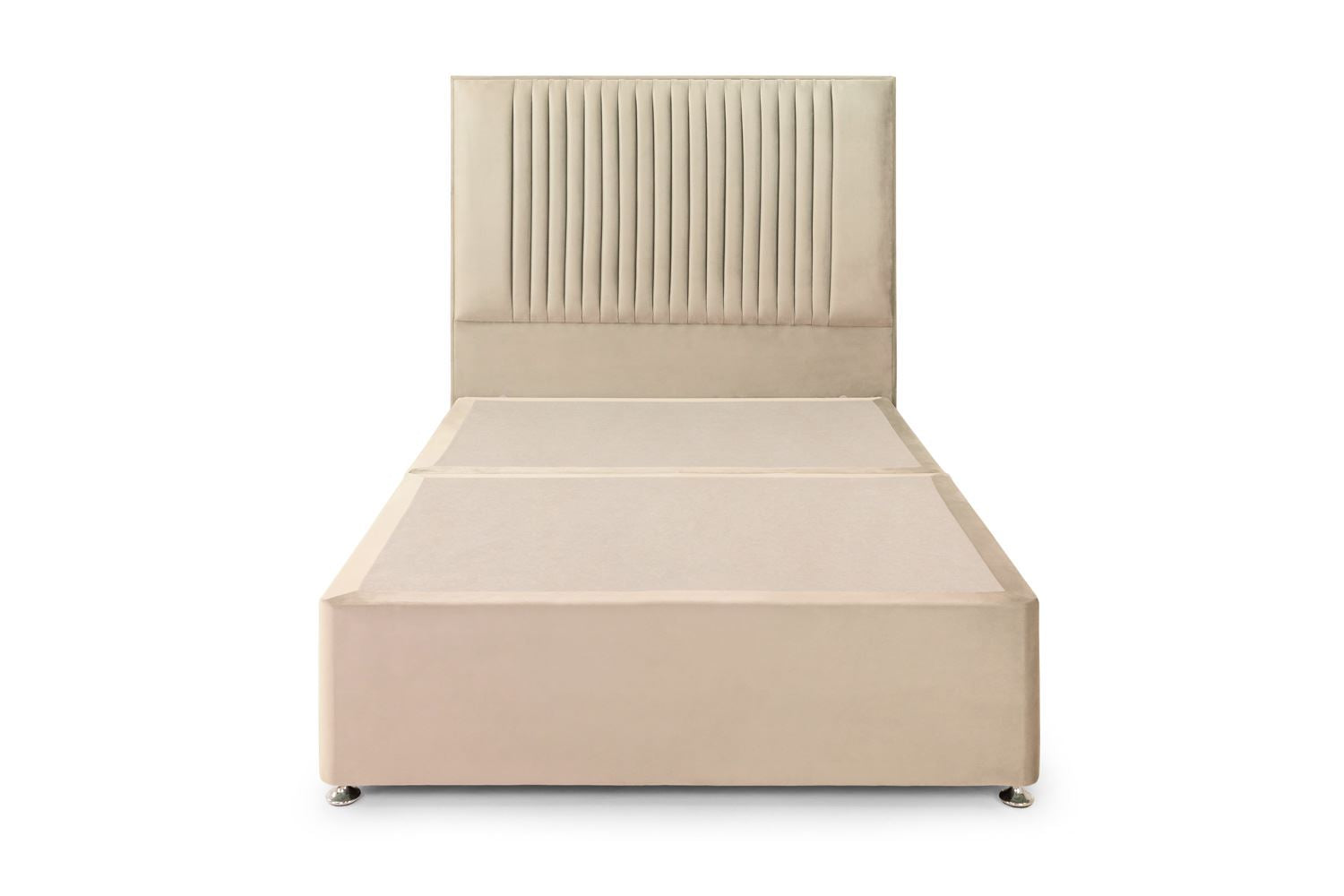 Bea 2 Drawer Bed Double Plush Stone 2 Drawers