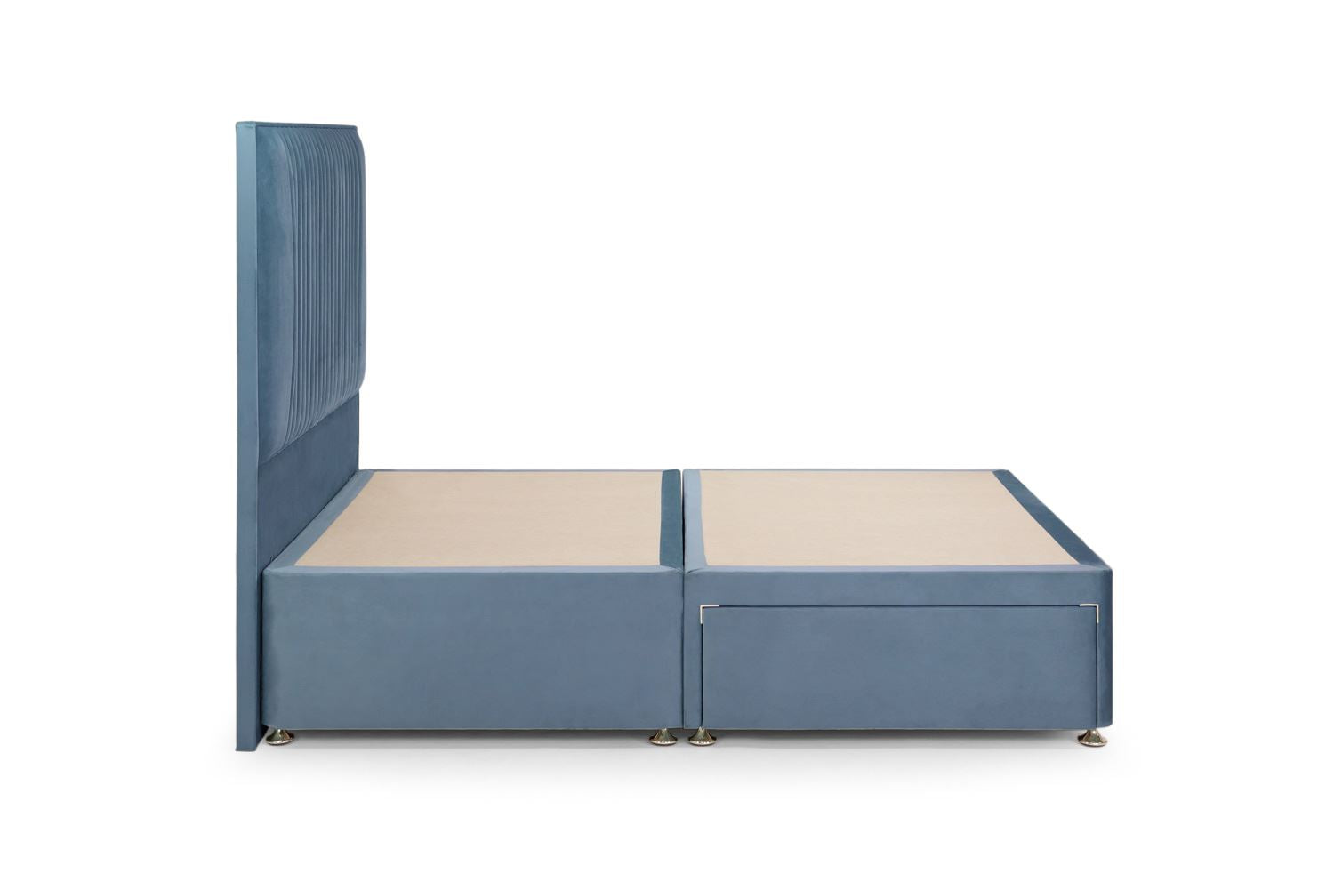 Bea 2 Drawer Bed Double Plush Teal 2 Drawers