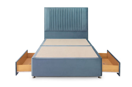 Bea 2 Drawer Bed King Plush Teal 2 Drawers