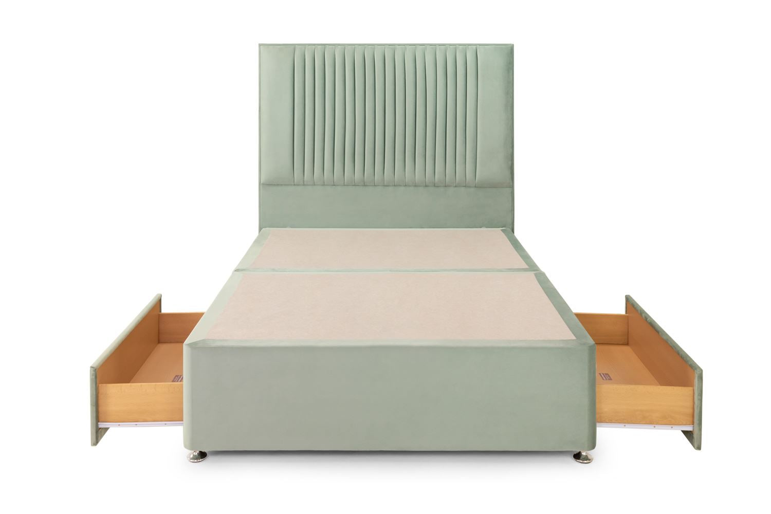 Bea 2 Drawer Bed Super King Plush Sage 2 Drawers