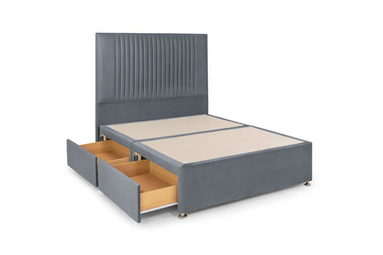 Bea 4 Drawer Bed Double Plush Steel 4 Drawers