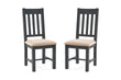 Bee Set of 2 Dining Chairs Grey