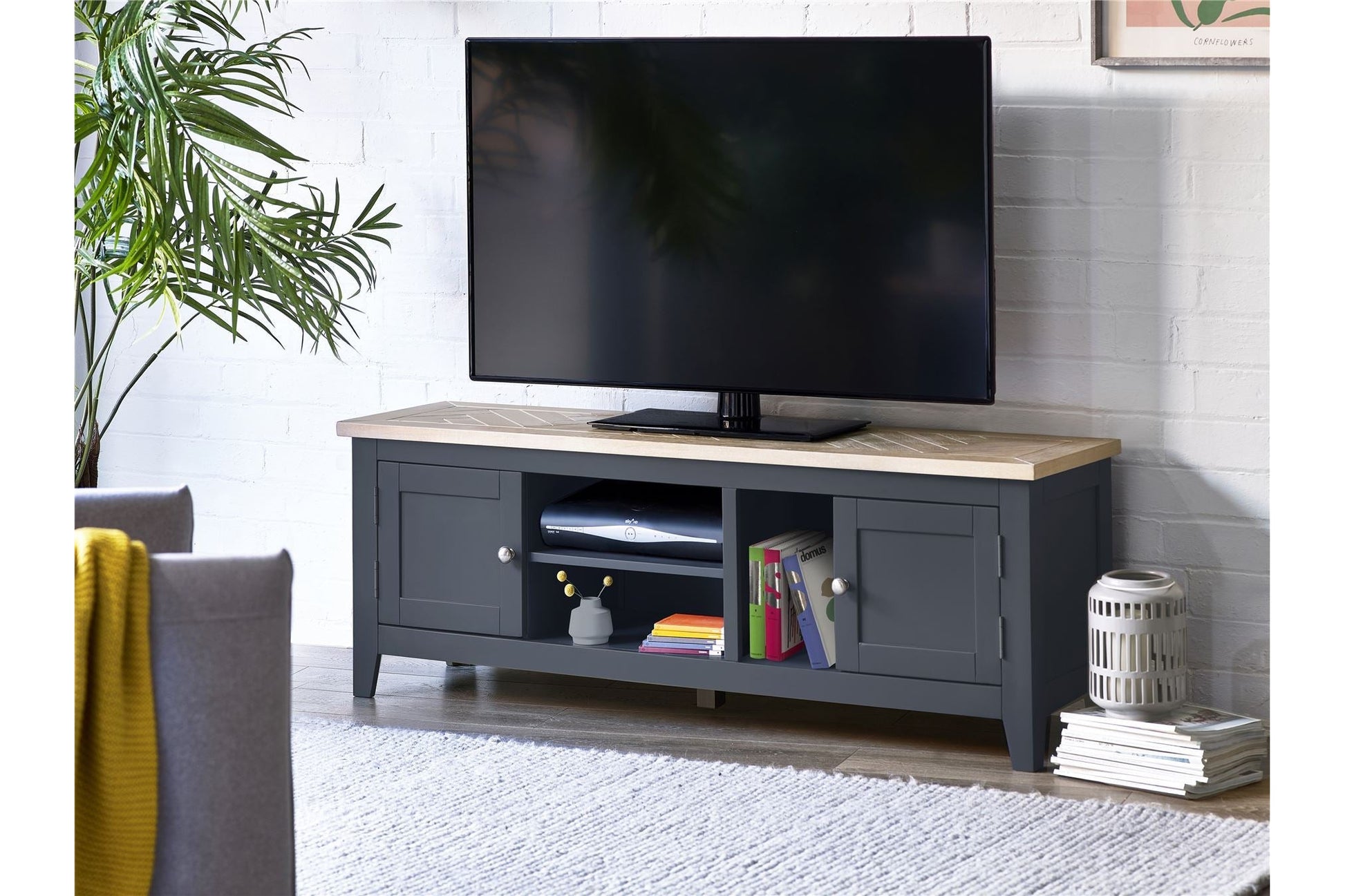 Bee TV Unit Grey/Oak