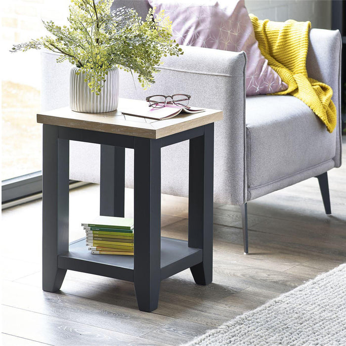 Bee Lamp Table Grey Oak