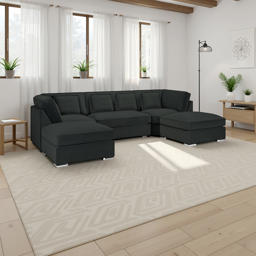 Belgravia Sofa Slate U Shape Corner