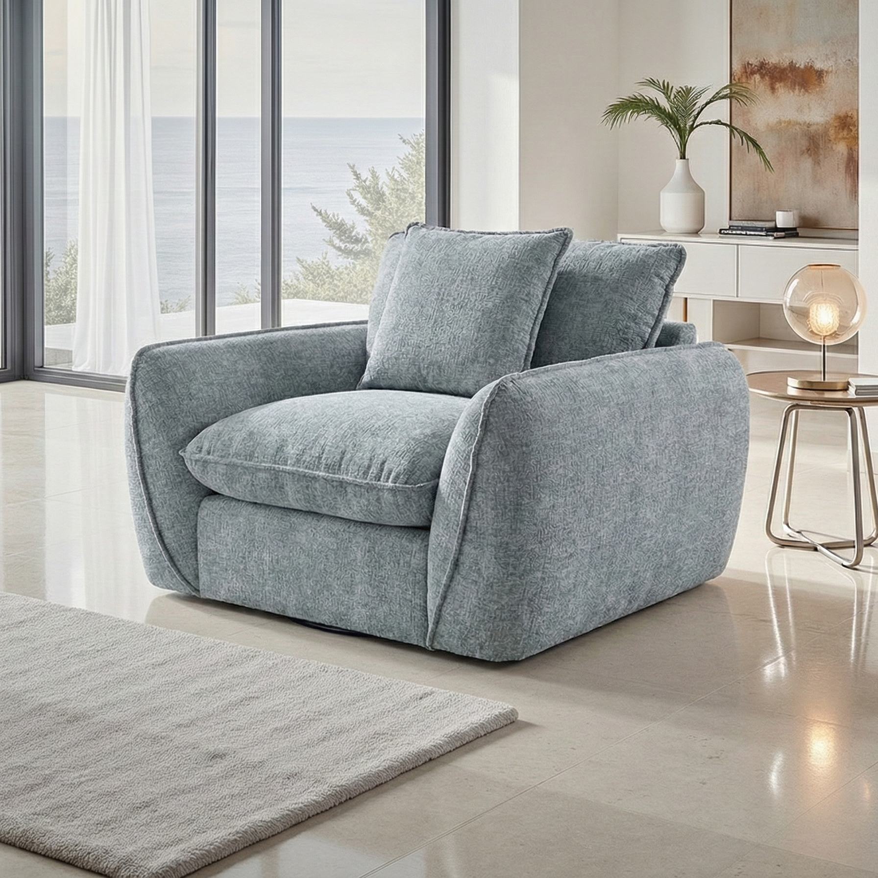 Berlin Sofa Armchair Grey