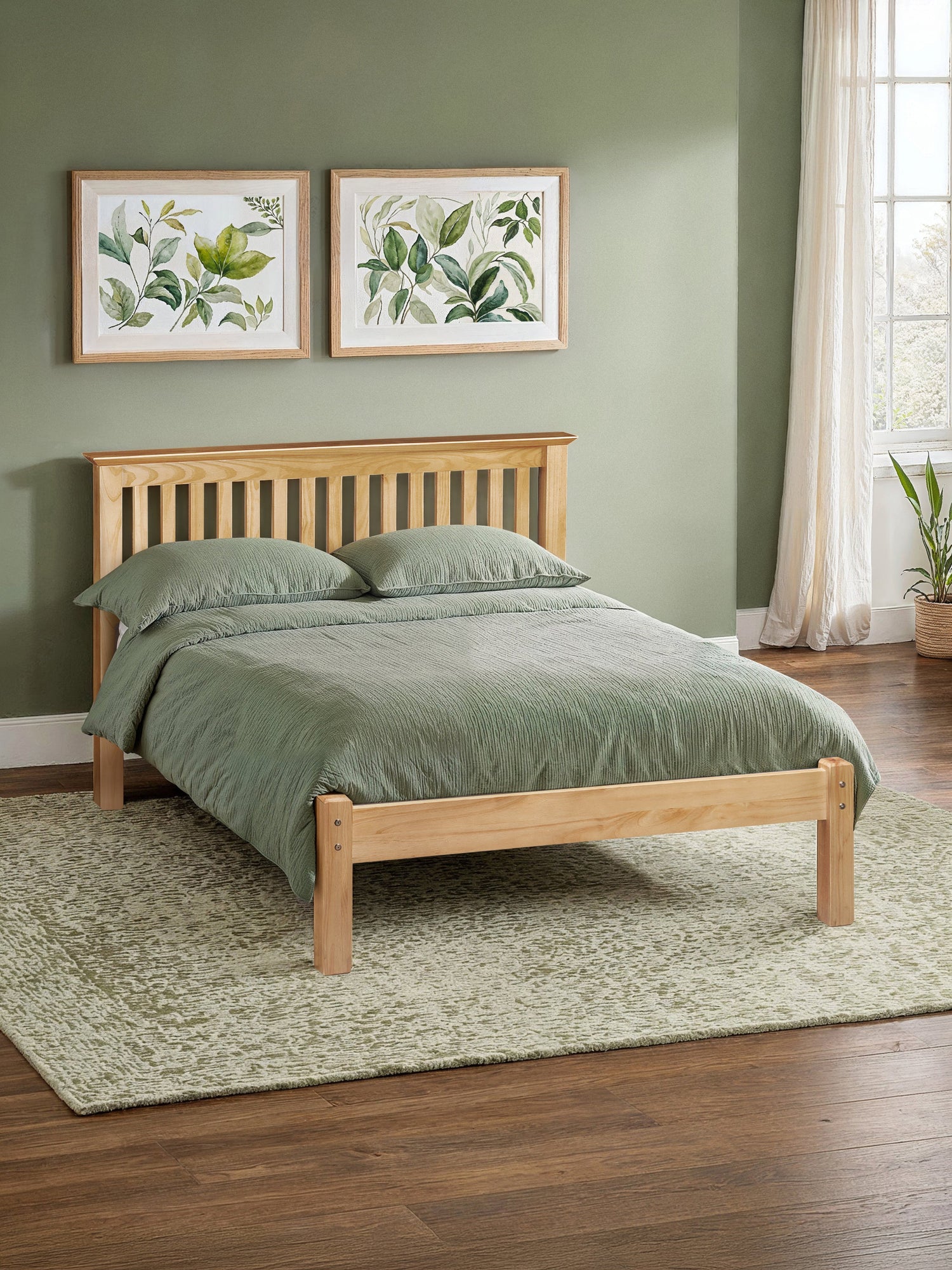 Bexley Bed Frame Kingsize Antique Pine