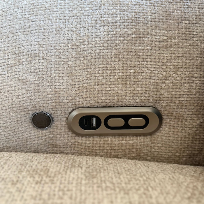 Bicester Electric Recliner Sofa Beige Large Corner