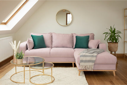 Briar Sofa Pink Right Hand Facing Corner